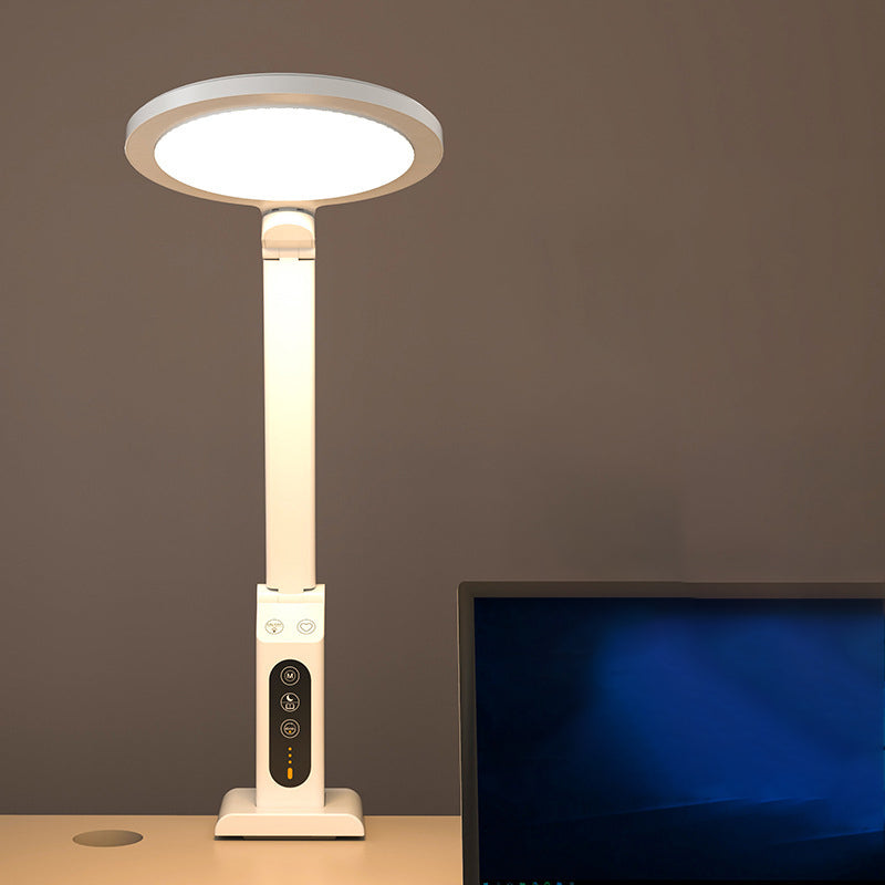 Foldable Round Rectangle ABS Table Lamp