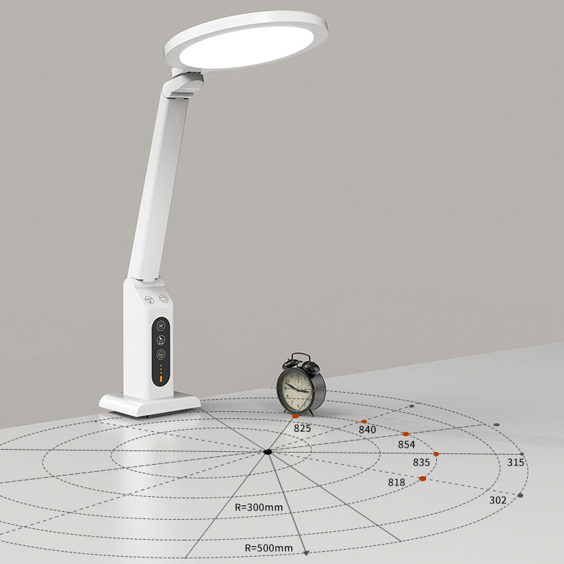 Foldable Round Rectangle ABS Table Lamp