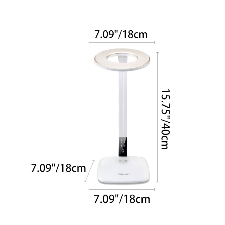 Round Rectangle ABS Study Table Lamp