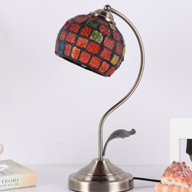 Round Dome Curved Pole Table Lamp