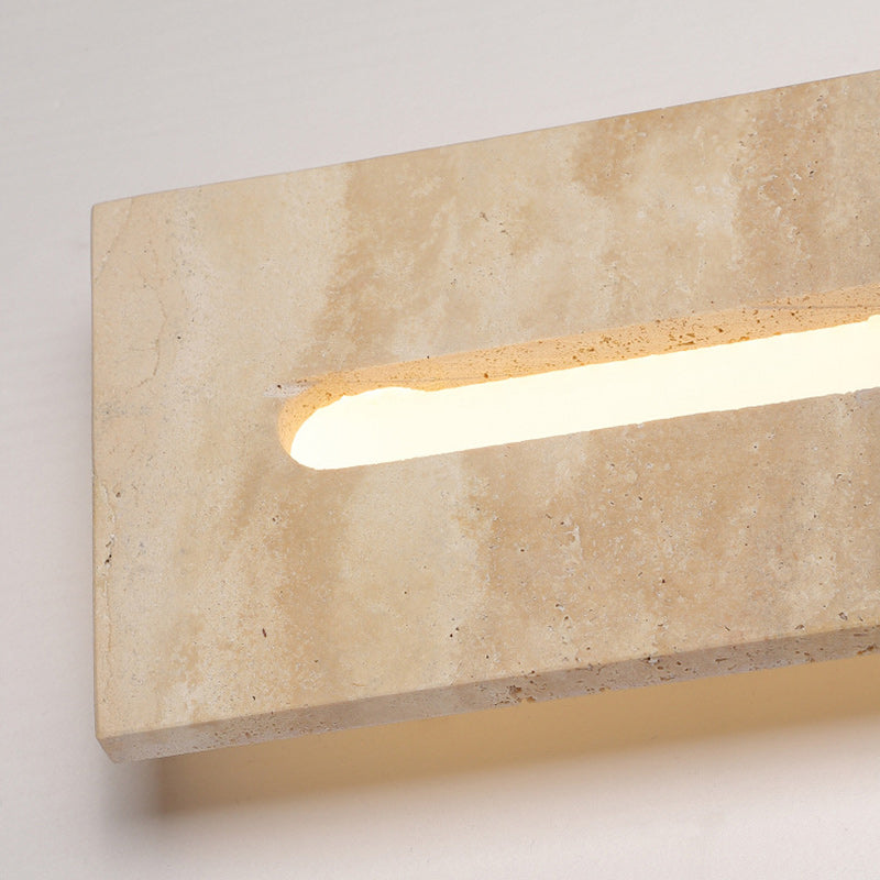 Indoor Rectangle Yellow Travertine Outdoor Light