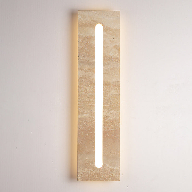 Indoor Rectangle Yellow Travertine Outdoor Light