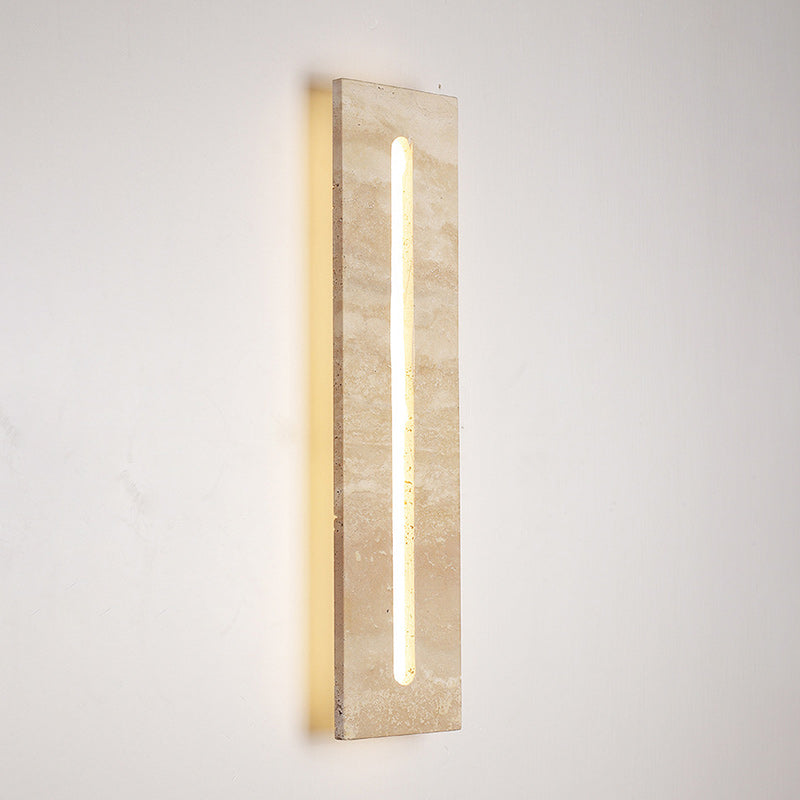 Indoor Rectangle Yellow Travertine Outdoor Light