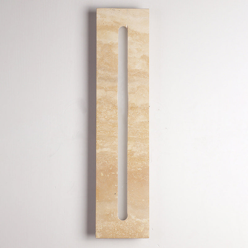 Indoor Rectangle Yellow Travertine Outdoor Light