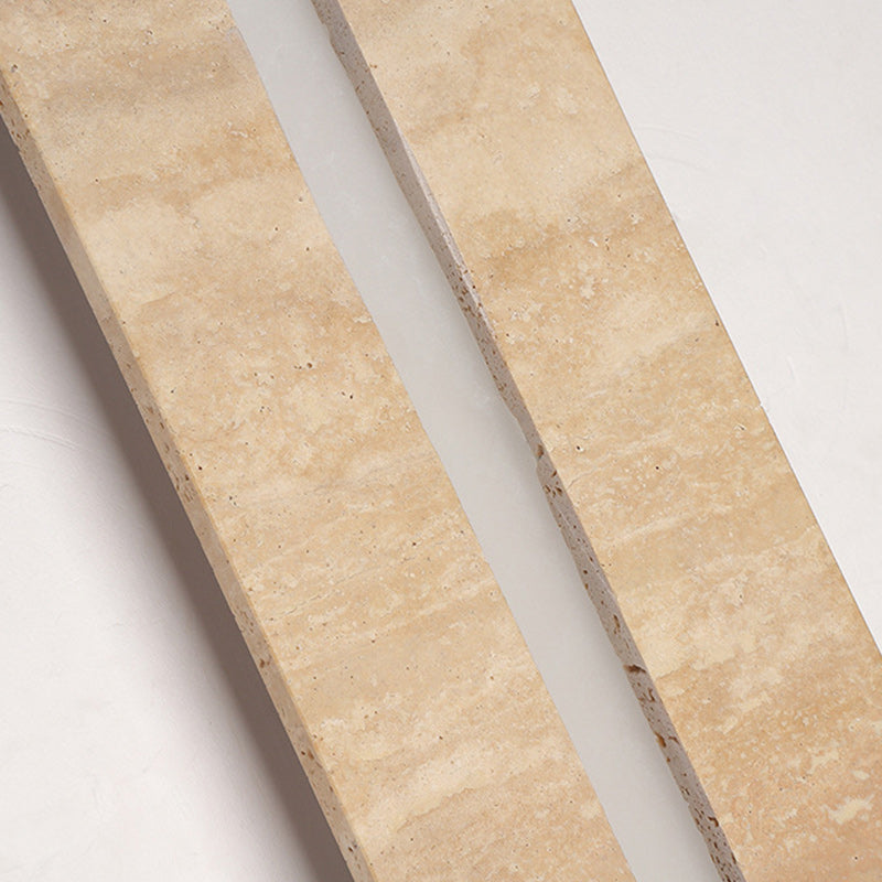 Indoor Rectangle Yellow Travertine Outdoor Light