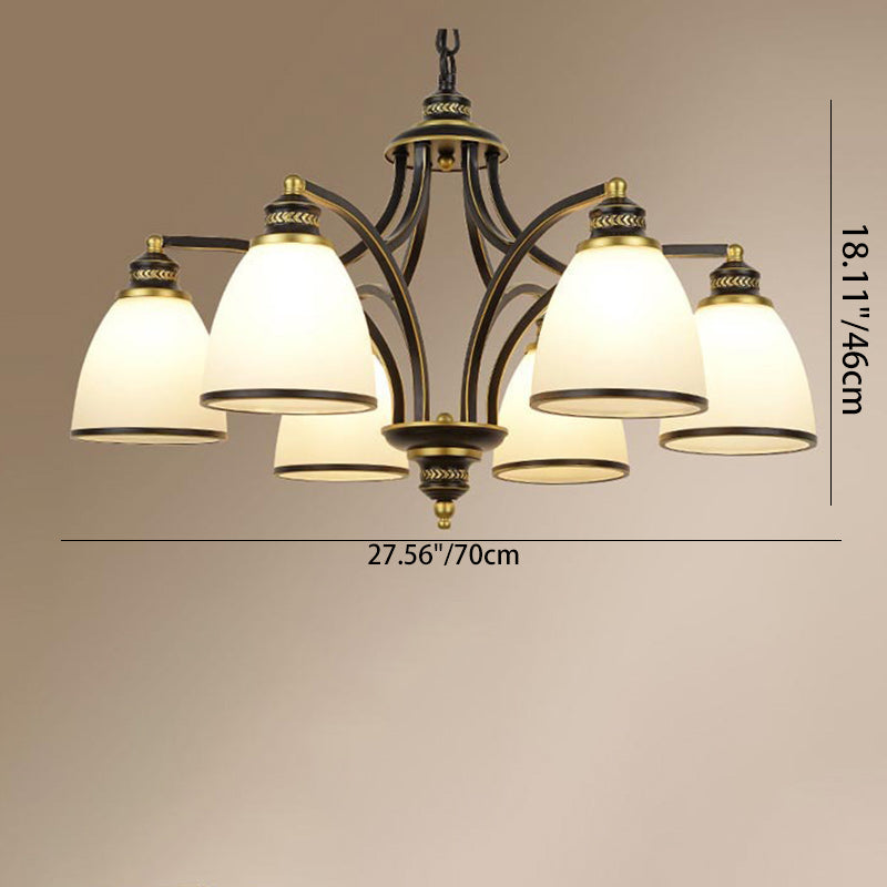 Branch Curved Rod Cup 6-Light Wall Lamp