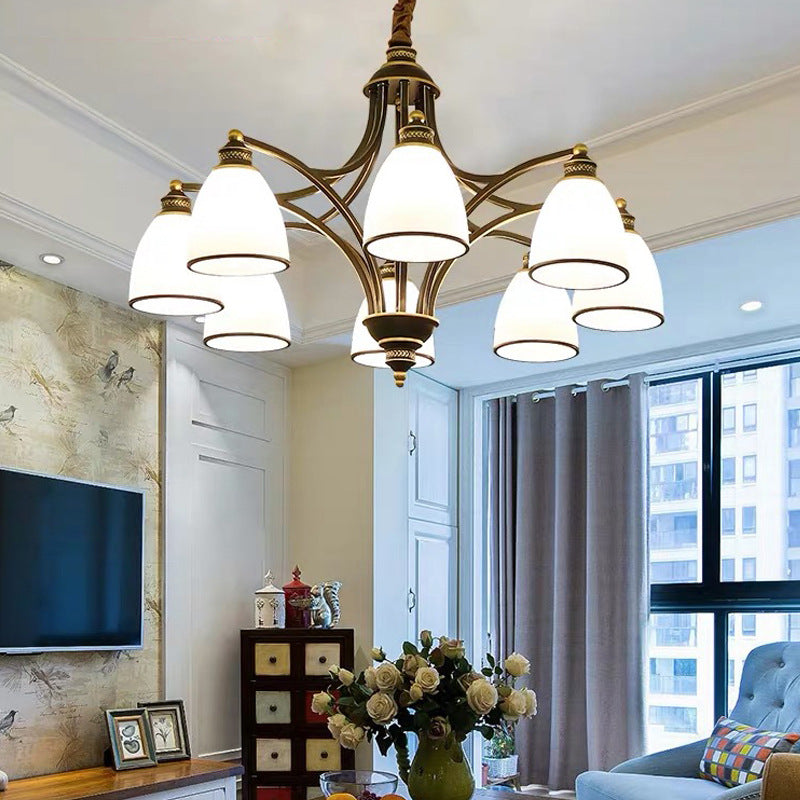 Branch Curved Rod Cup 6-Light Wall Lamp
