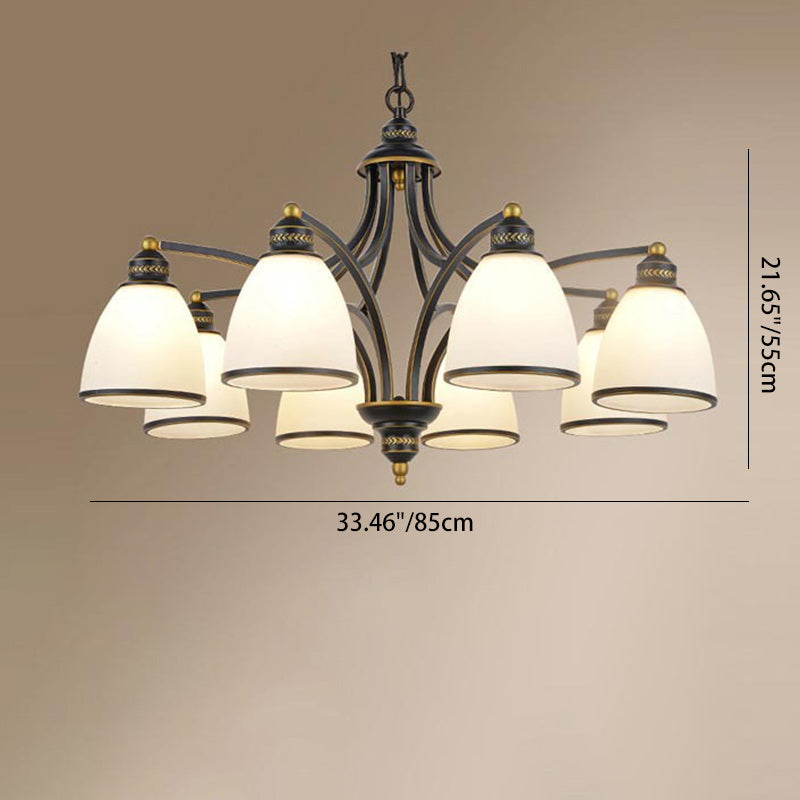 Branch Curved Rod Cup 6-Light Wall Lamp