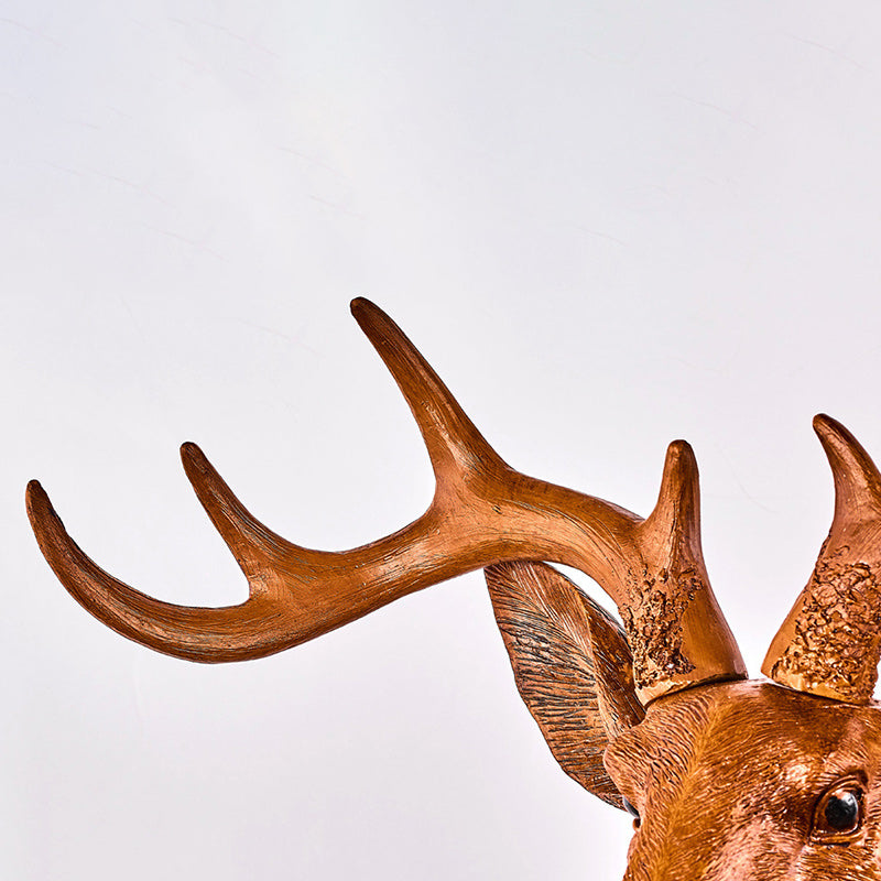 Deer Antler Iron Resin Wall Lamp
