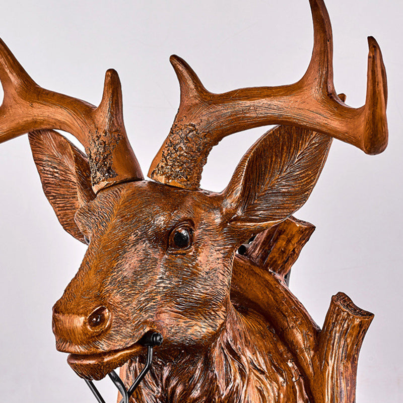 Deer Antler Iron Resin Wall Lamp