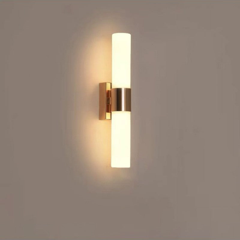 Cylinder Iron Acrylic Living 2-Light Wall Lamp