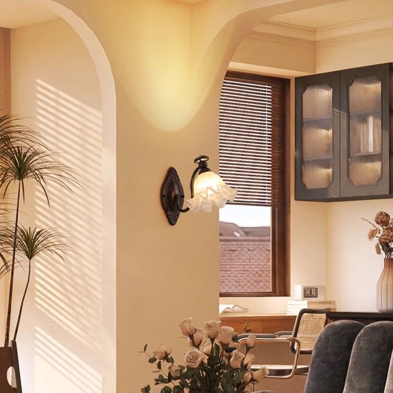 Bell Orchid Hardware Curved Wall Lamp