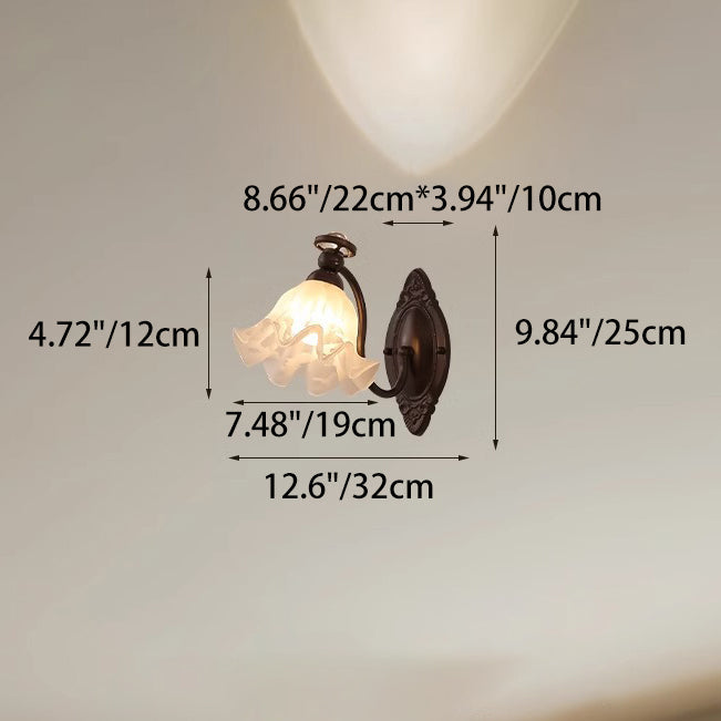 Bell Orchid Hardware Curved Wall Lamp