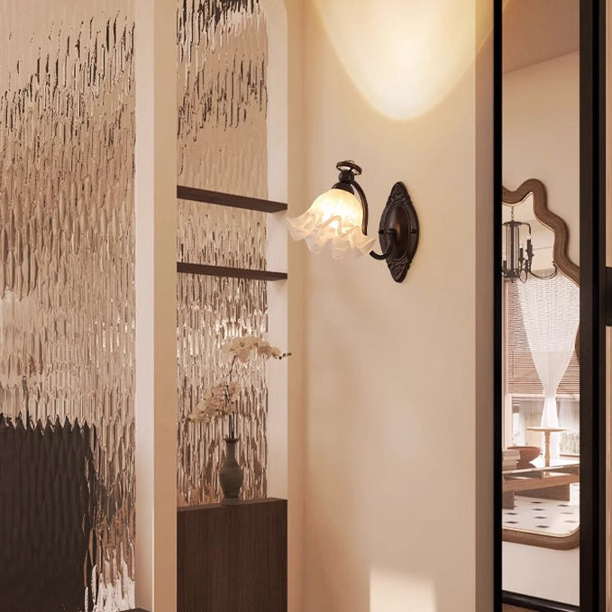 Bell Orchid Hardware Curved Wall Lamp