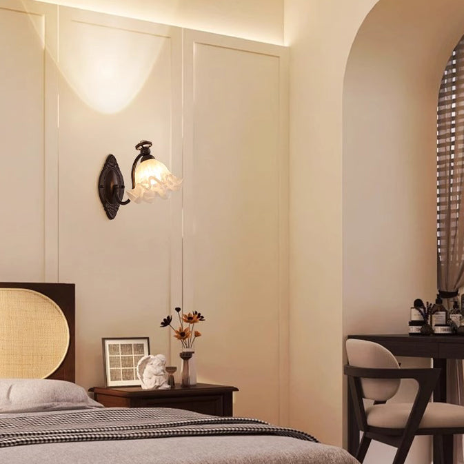 Bell Orchid Hardware Curved Wall Lamp