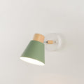 Round Horn Shape Wooden Wall Lamp