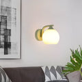 Cylinder Flower Iron Glass Wall Lamp