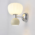 Iron Acrylic Pumpkin-Shaped Bedroom 2-Light Wall Lamp