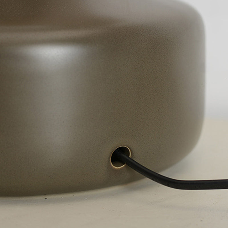 Brass Ceramic Fabric Tapered Table Lamp