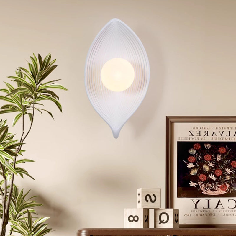 Resin Rotomolding Leaf-Shaped Bedroom Wall Lamp