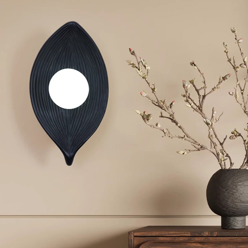 Resin Rotomolding Leaf-Shaped Bedroom Wall Lamp
