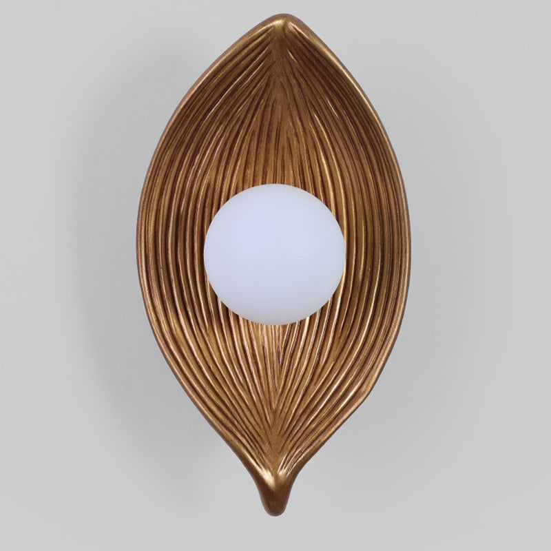 Resin Rotomolding Leaf-Shaped Bedroom Wall Lamp