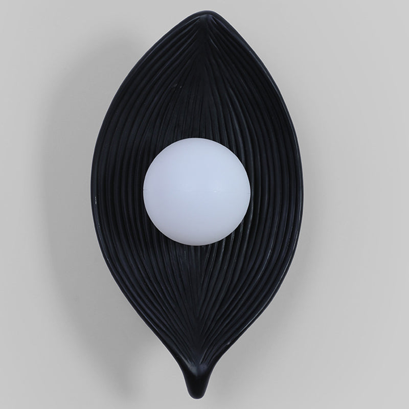 Resin Rotomolding Leaf-Shaped Bedroom Wall Lamp