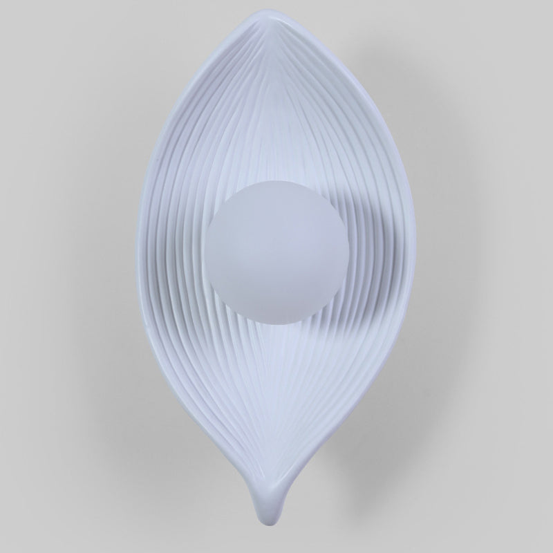 Resin Rotomolding Leaf-Shaped Bedroom Wall Lamp