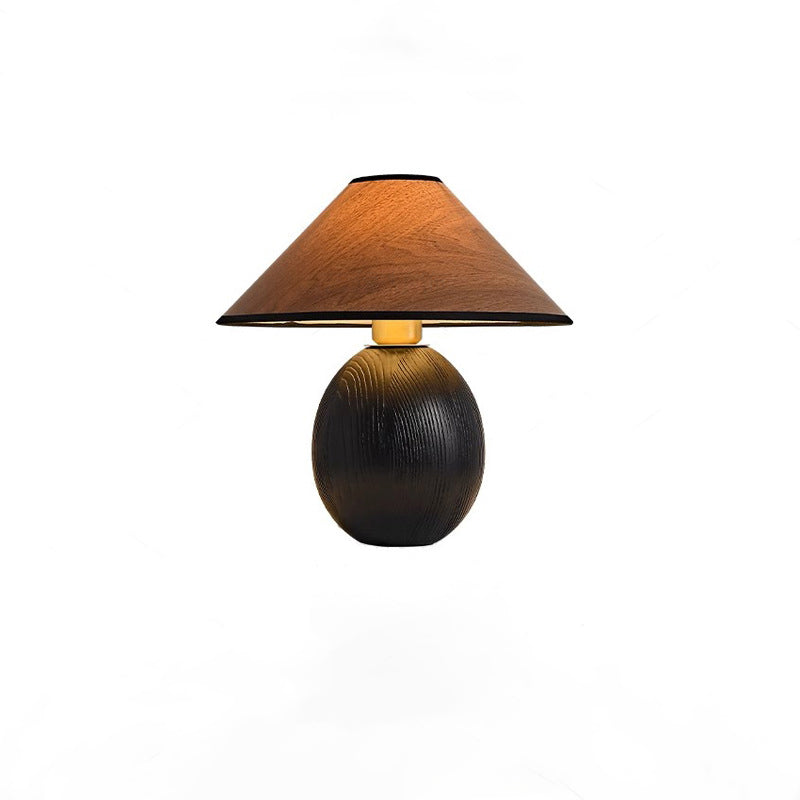 Round Conical Jar Solid Table Lamp