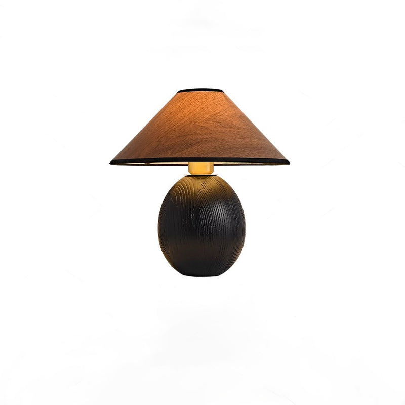 Round Conical Jar Solid Table Lamp