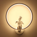 Round Plastic Living Room Wall Lamp