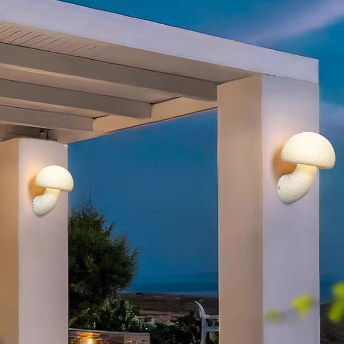 Mushroom Resin Outdoor Light
