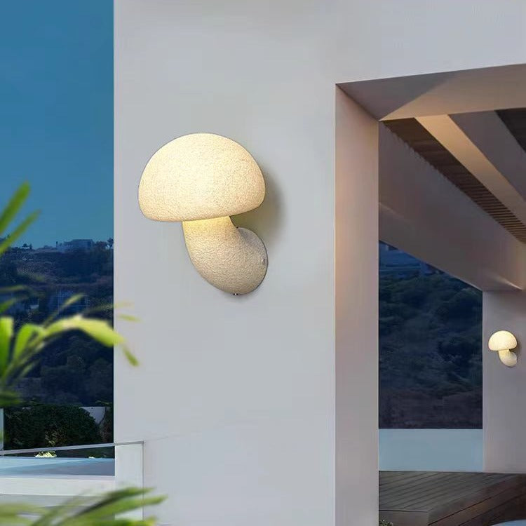 Mushroom Resin Outdoor Light