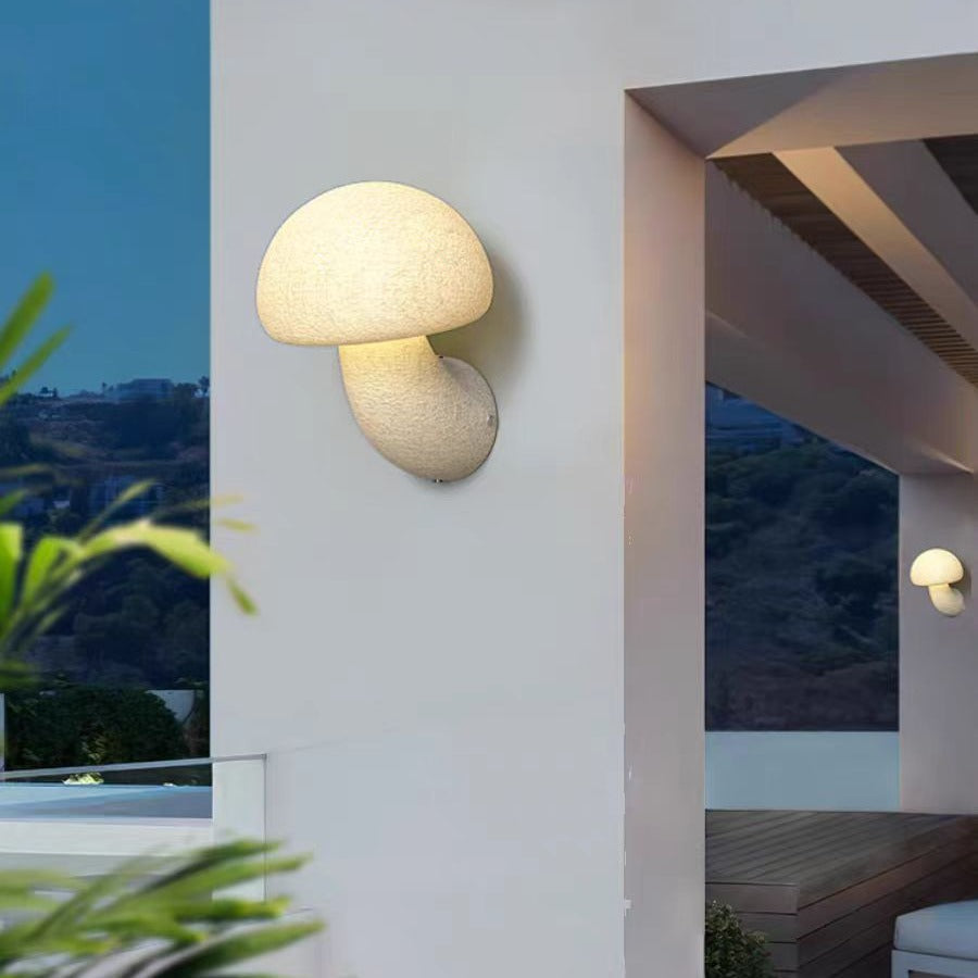 Mushroom Resin Outdoor Light