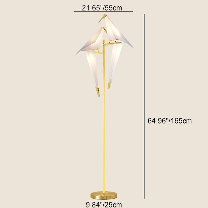 Bird Iron PP Living Floor Lamp