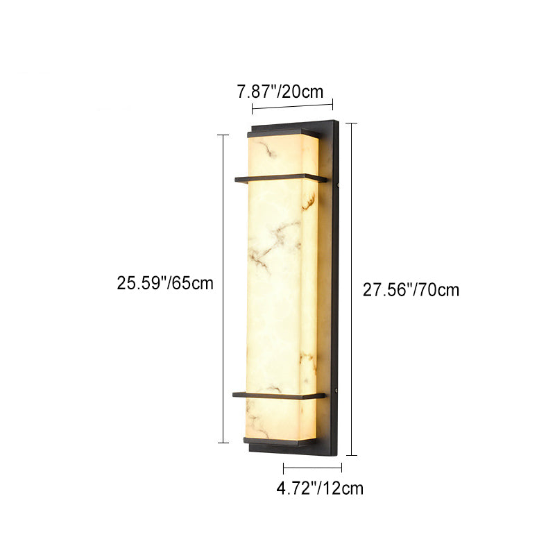 Rectangular Resin Stainless Steel Outdoor Light