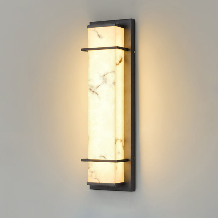 Rectangular Resin Stainless Steel Outdoor Light
