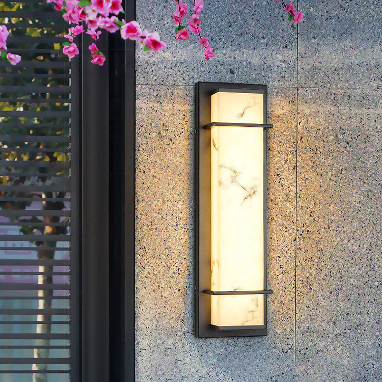 Rectangular Resin Stainless Steel Outdoor Light