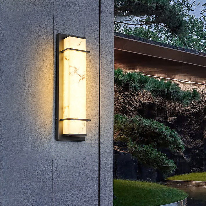 Rectangular Resin Stainless Steel Outdoor Light
