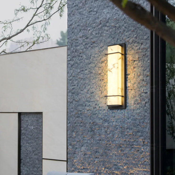 Rectangular Resin Stainless Steel Outdoor Light