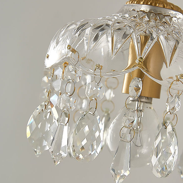 Teardrop Iron Glass Living Wall Lamp
