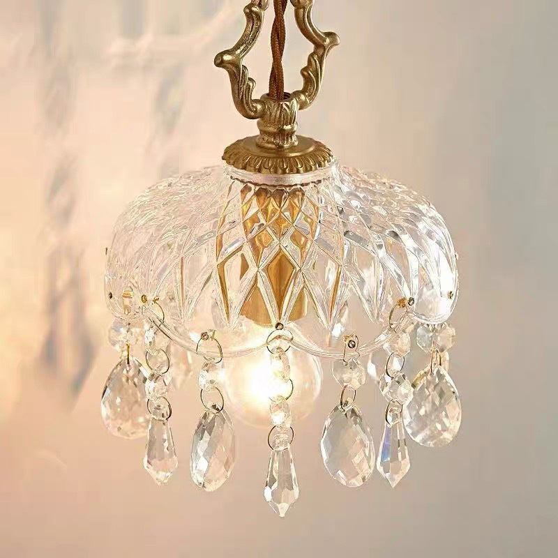 Teardrop Iron Glass Living Wall Lamp