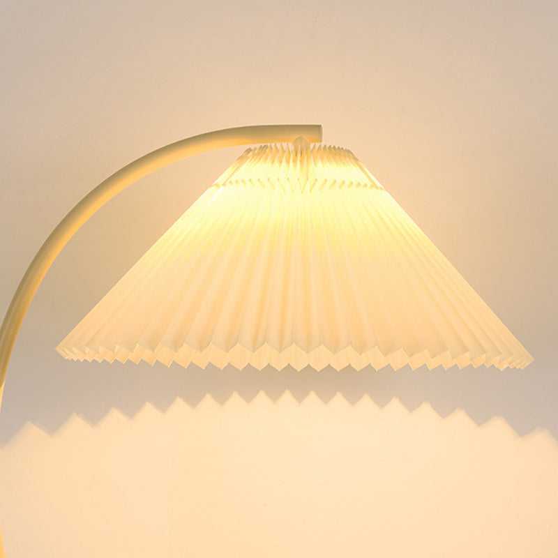 Cone Iron Fabric Living Floor Lamp