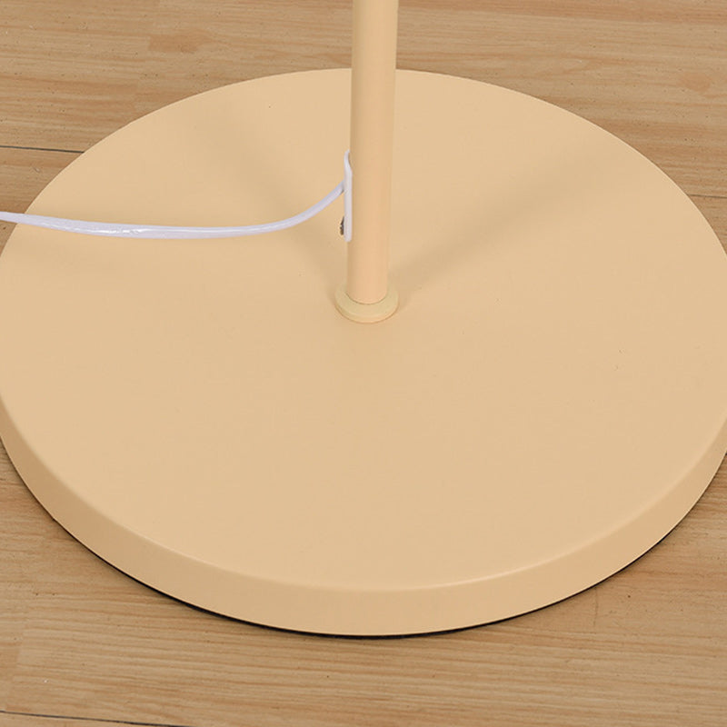 Cone Iron Fabric Living Floor Lamp