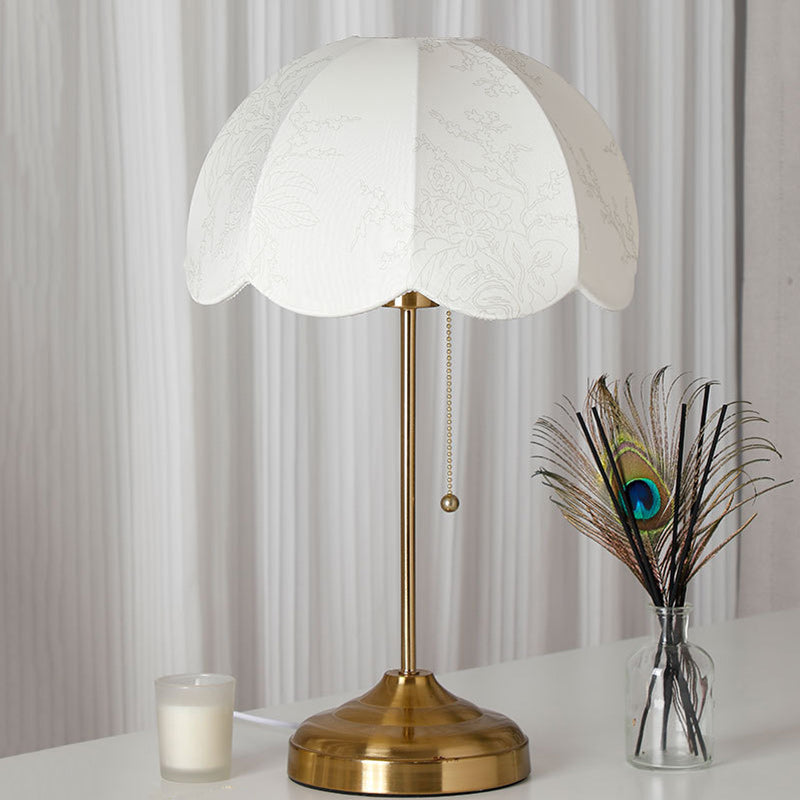 Dome Fabric Iron Living Table Lamp