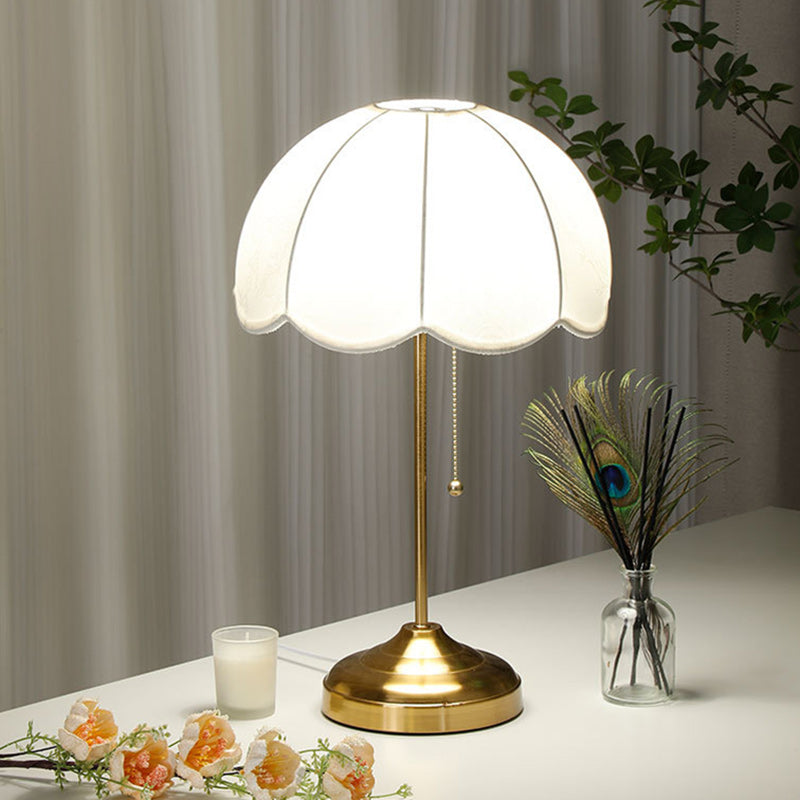 Dome Fabric Iron Living Table Lamp