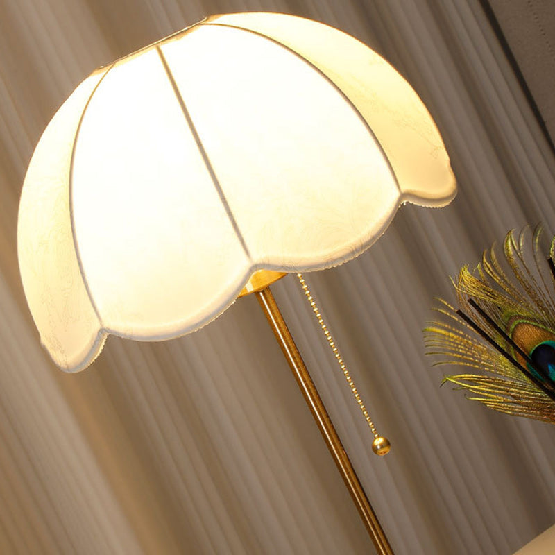Dome Fabric Iron Living Table Lamp