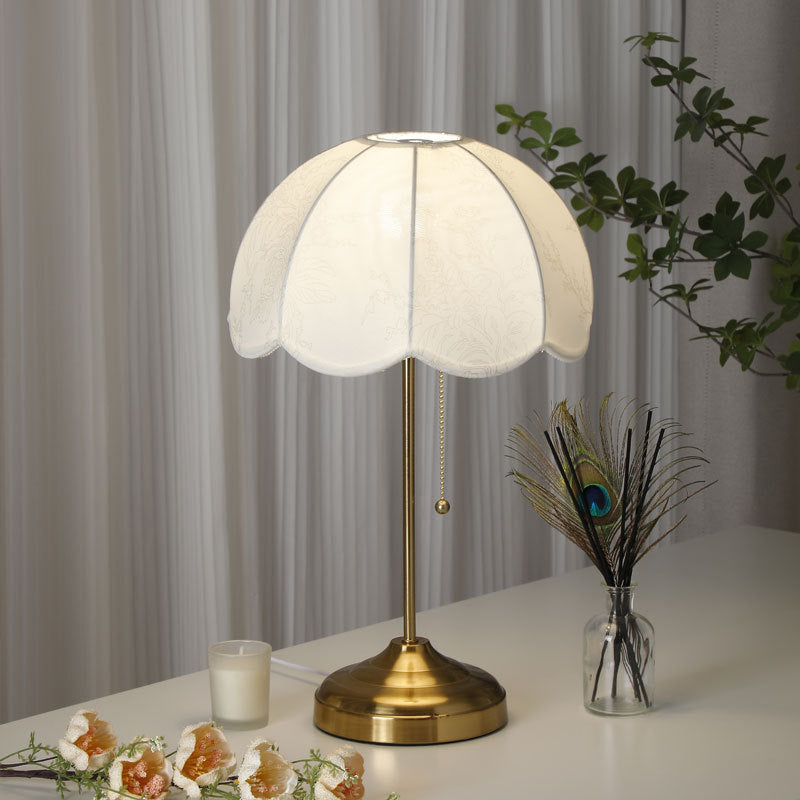 Dome Fabric Iron Living Table Lamp