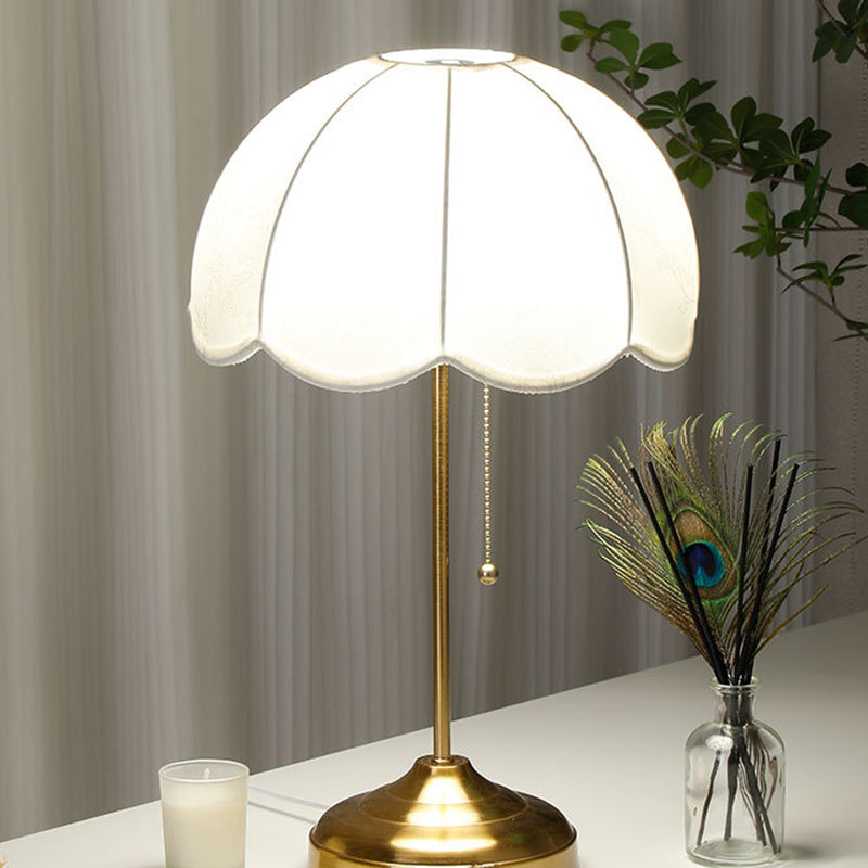 Dome Fabric Iron Living Table Lamp