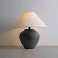 Jar Ceramic Fabric Living Table Lamp
